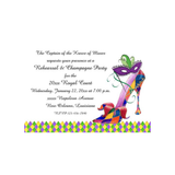 HARLEQUIN SHOE CUSTOM INVITATION