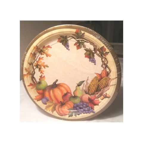 HARVEST 9" PAPER PLATES