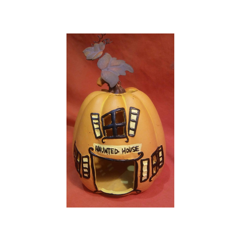 HAUNTED HOUSE PUMPKIN VOTIVE HOLDER