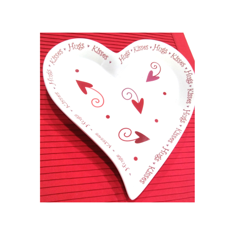 HEART SHAPED DECORATIVE PLATE