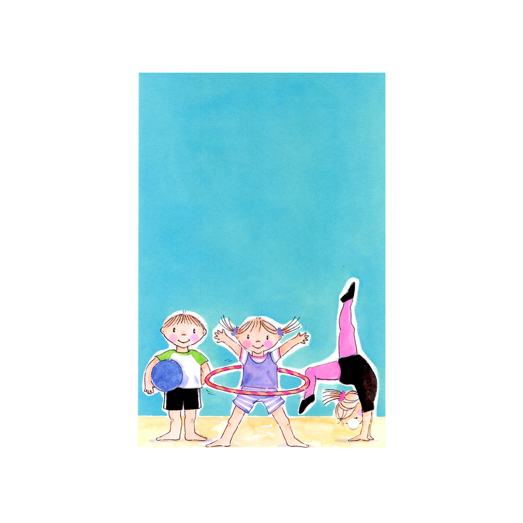 HULA HOOP GYMNASTIC - BLANK STOCK INVITATION
