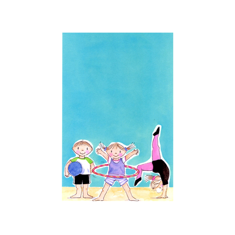 HULA HOOP GYMNASTIC - BLANK STOCK INVITATION