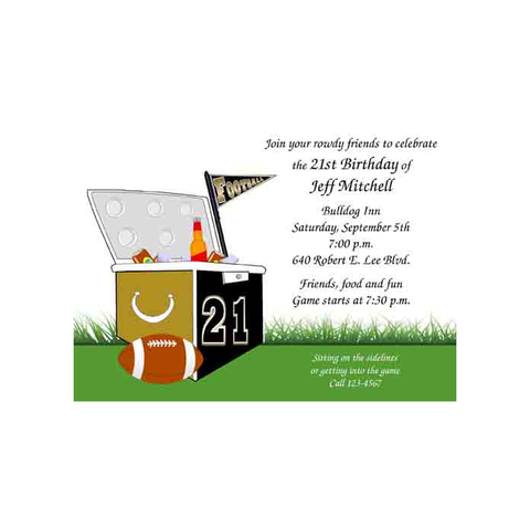 ICE CHEST CUSTOM INVITATION