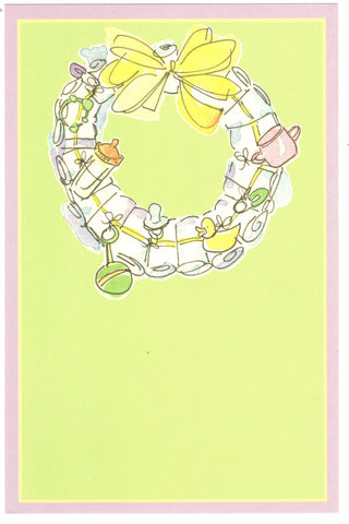 DIAPER WREATH - BLANK STOCK