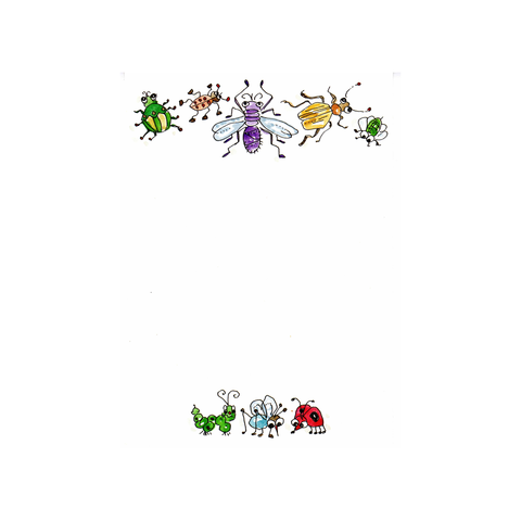 INSECT CRITTERS - BLANK INVITATION