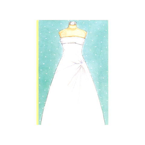 I DO DRESS MANNEQUIN - BLANK STOCK INVITATION