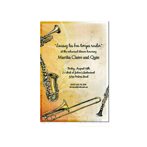 JAZZ IT UP - BLANK STOCK INVITATION