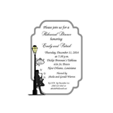 JAZZ MAN AND LAMPPOST CUSTOM INVITATION