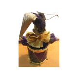JESTER FIGURINE ON DRUM