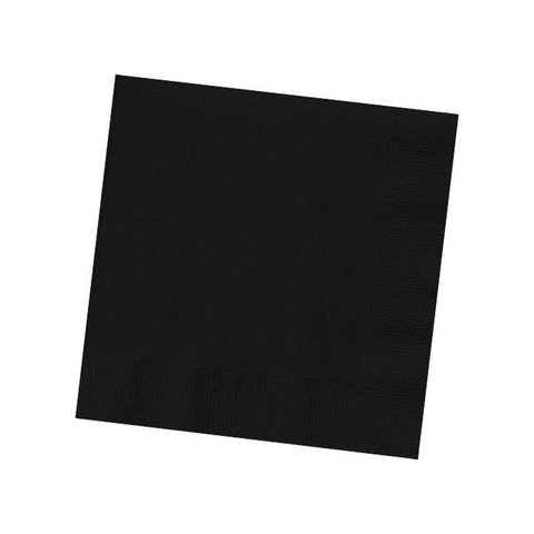JET BLACK 3 PLY LUNCHEON NAPKINS