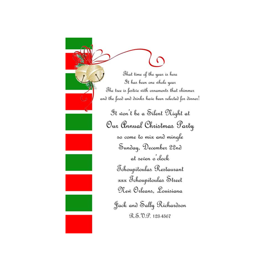 JINGLE BELLS CUSTOM INVITATION
