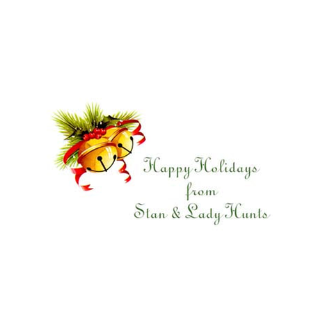 JINGLE BELLS PERSONALIZED GIFT OR CALLING CARDS