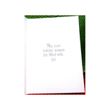JOY CARD WREATH 3D BOXED GREETING CARDS