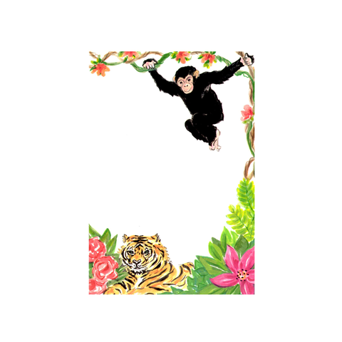 JUNGLE ANIMALS - BLANK STOCK INVITATION