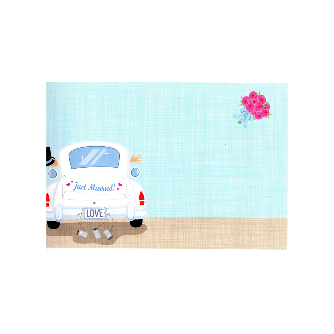 JUST MARRIED LIMO - BLANK INVITATION