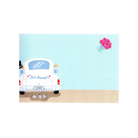 JUST MARRIED LIMO - BLANK INVITATION