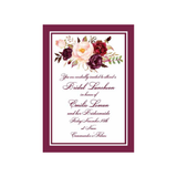 KISSING FLOWERS CUSTOM INVITATION