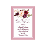 KISSING FLOWERS CUSTOM INVITATION