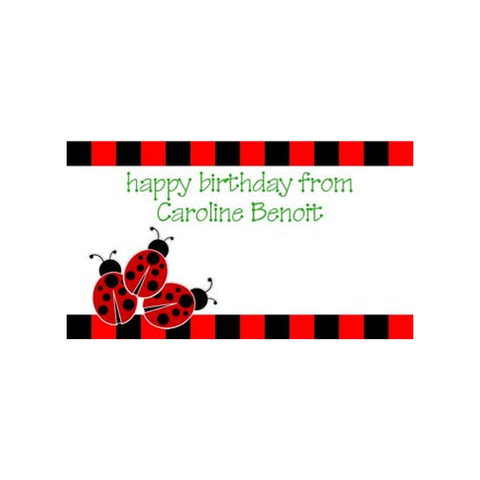 LADYBUGS PERSONALIZED GIFT OR CALLING CARDS