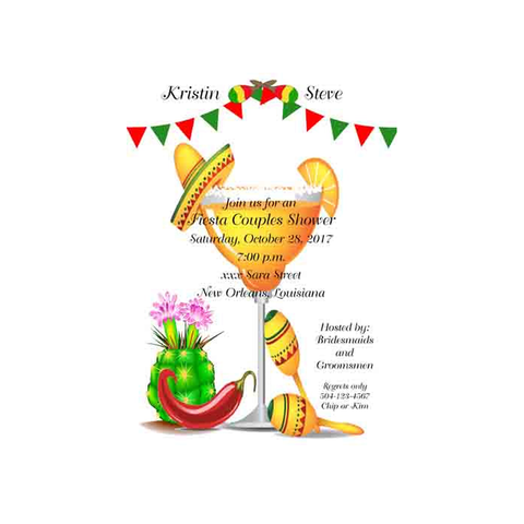 LARGE MARGARITA CUSTOM INVITATION