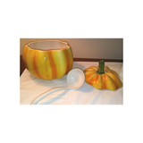 LARGE PUMPKIN TUREEN AND LADLE