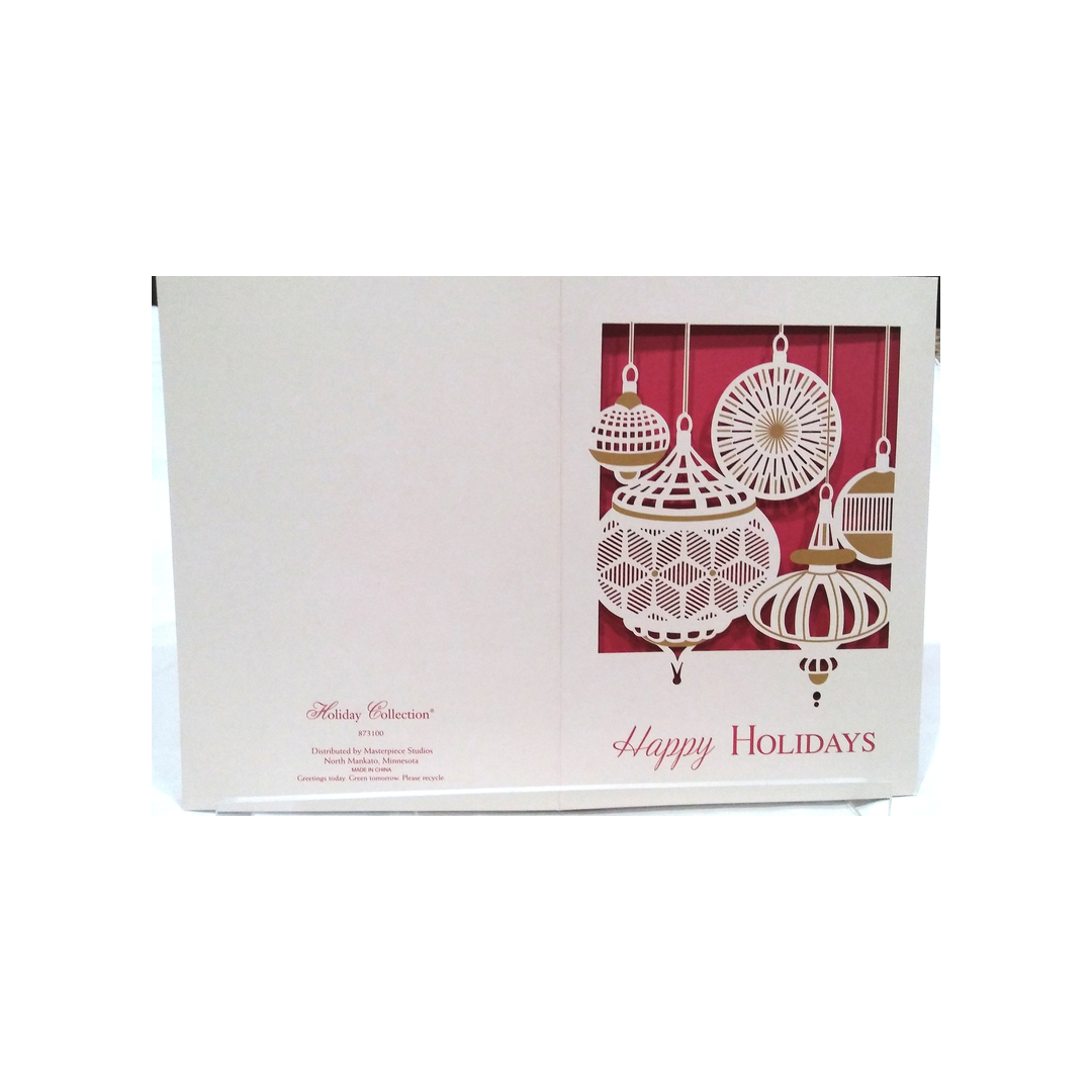 LASER CUT ORNAMENTS BOXED GREETING CARDS