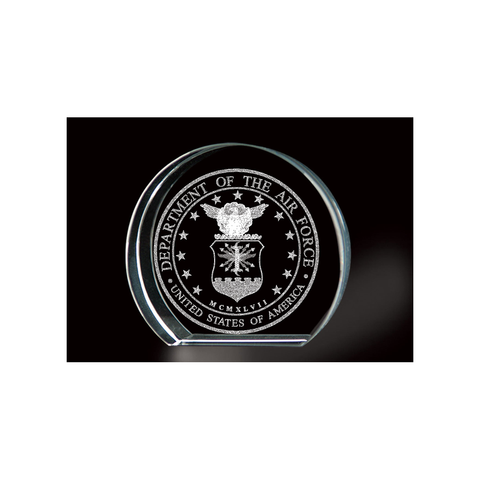 LASER ETCHED CRYSTAL AIR FORCE I KEEPSAKE
