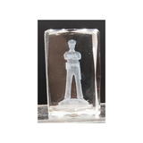LASER ETCHED CRYSTAL POLICEMAN KEEPSAKE