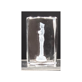 LASER ETCHED CRYSTAL POLICEMAN KEEPSAKE