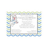LEAPING BUNNY CUSTOM INVITATION