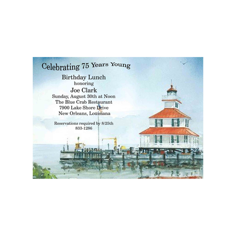 LIGHT HOUSE CUSTOM INVITATION