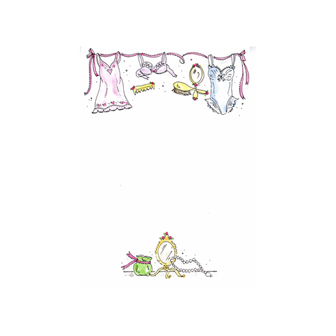 LINGERIE HANGING - BLANK INVITATION