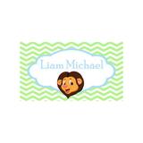 LION HEAD CHEVRON BACKGROUND PERSONALIZED GIFT OR CALLING CARDS