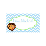 LION HEAD CHEVRON BACKGROUND PERSONALIZED GIFT OR CALLING CARDS
