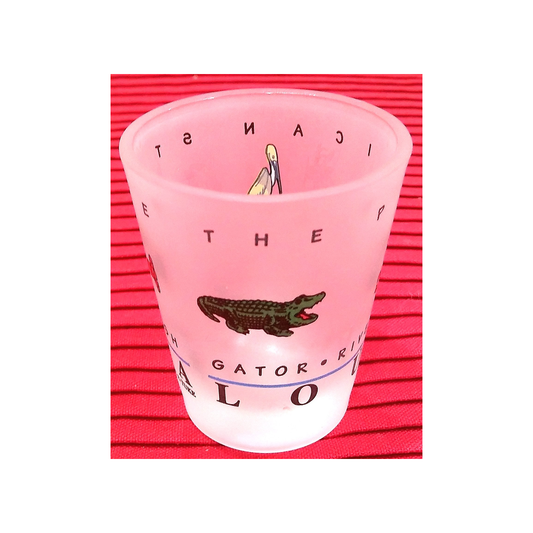 LOUISIANA FROSTED SHOT GLASS