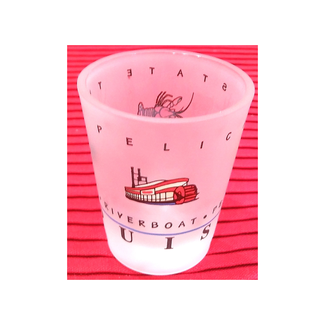 LOUISIANA FROSTED SHOT GLASS