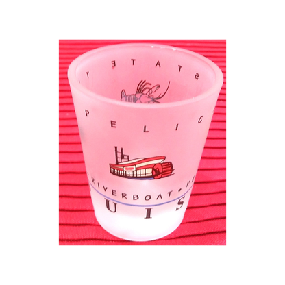 LOUISIANA FROSTED SHOT GLASS