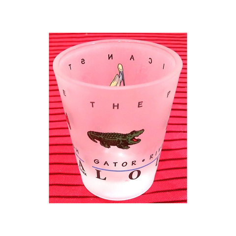 LOUISIANA FROSTED SHOT GLASS