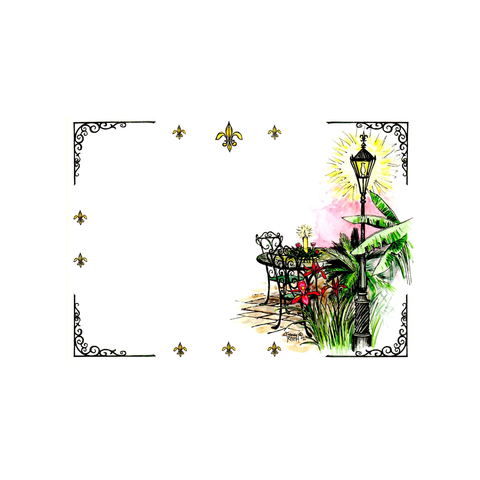 LOUISIANA PATIO - BLANK STOCK INVITATIONS