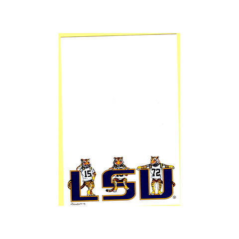 LSU TIGER TRIO - BLANK STOCK INVITATIONS