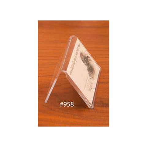 LUCITE CARD HOLDER