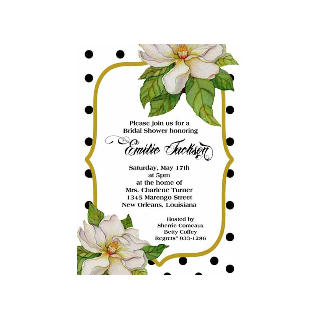 MAGNOLIA CORNERS CUSTOM INVITATION
