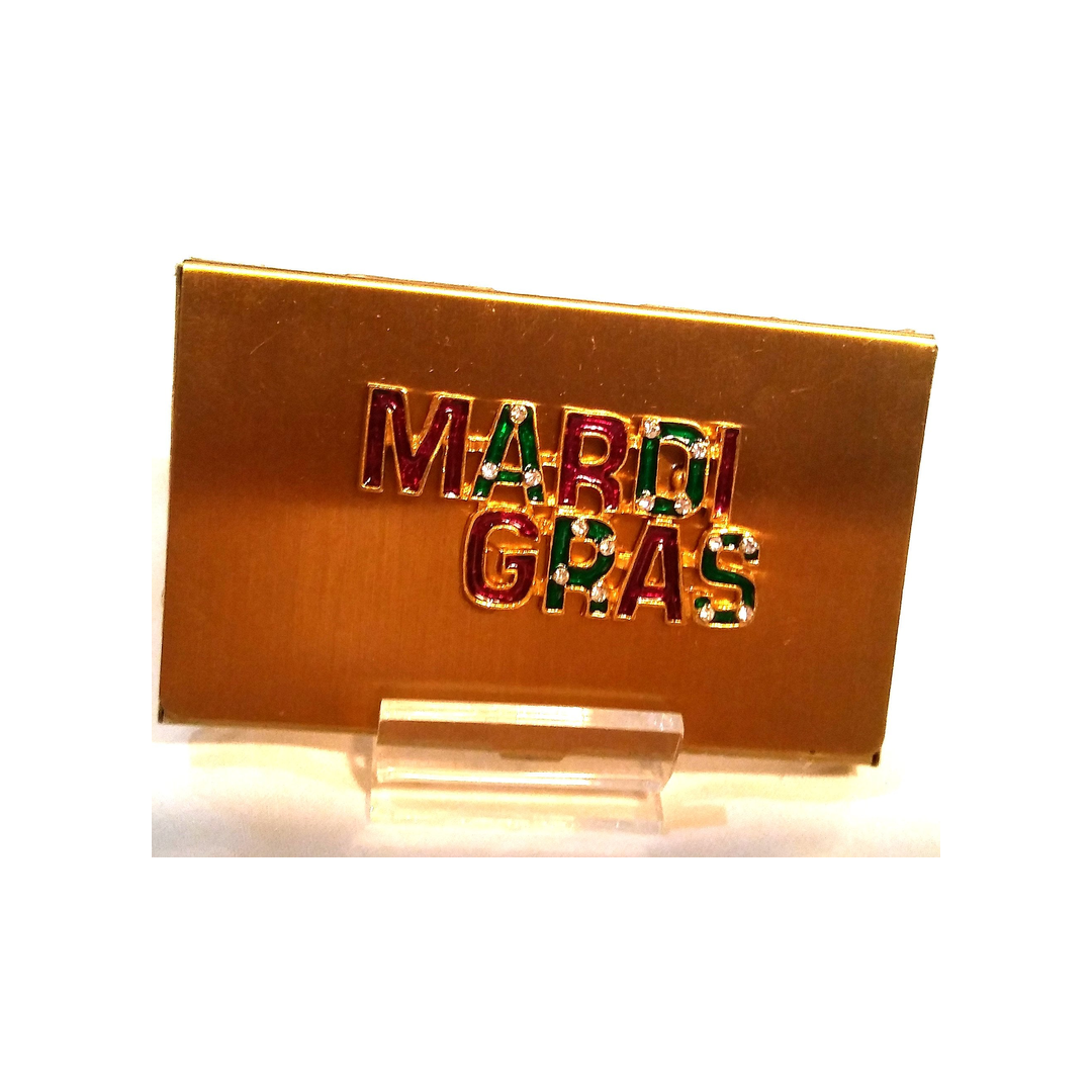 MARDI GRAS BUSINESS CARD HOLDER