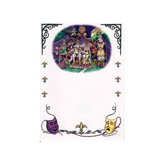 MARDI GRAS COURT - BLANK STOCK INVITATION