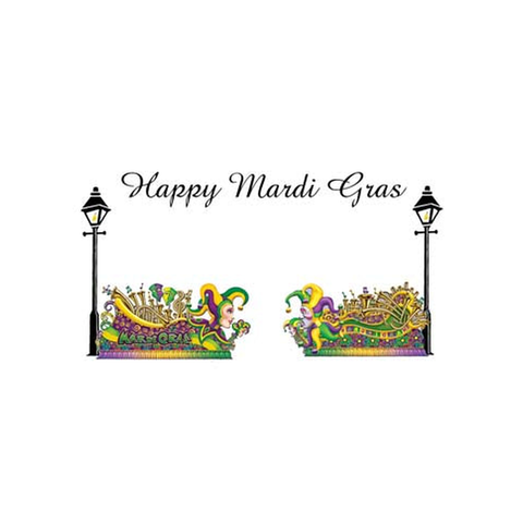 MARDI GRAS FLOATS PERSONALIZED GIFT OR CALLING CARDS