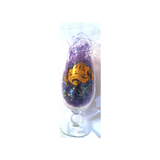 MARDI GRAS HURRICANE STYLE GLASS