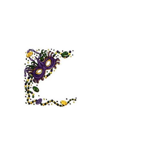 MARDI GRAS MASK AND DOUBLOONS PERSONALIZED GIFT OR CALLING CARDS