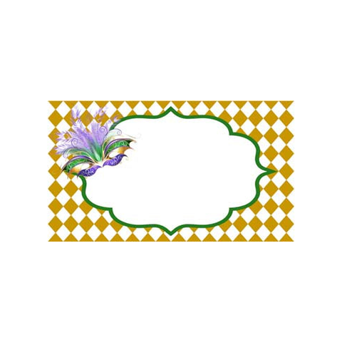 MARDI GRAS MASK PERSONALIZED GIFT OR CALLING CARDS