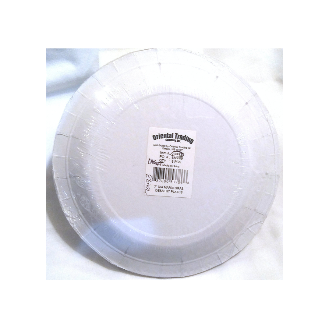 MARDI GRAS PAPER PLATES