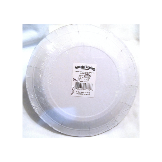 MARDI GRAS PAPER PLATES